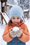 4-7 Years Old Girls' Soft Textured Beanie with Ear Protection - 3