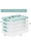 4-Layer Stackable Cookie Airtight Storage Containers with Lids, Portable Plastic Cookie Storage Case - 2
