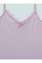 Lace-Up Tank Top with Straps - Light Lilac - 5