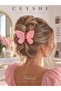 Pinterest Acrylic Large Powder Pink Butterfly Shiny Claw Clip Durable Hairpin Color Changing Hair Clip