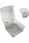 Cosmetic Storage Box, Storage Box with Hinged Lid, Dustproof, Large Capacity, Space Saving, Clear Pl - 6