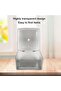 Cosmetic Storage Box, Storage Box with Hinged Lid, Dustproof, Large Capacity, Space Saving, Clear Pl - 4