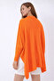 Women's 2-Piece Slit Poncho Sweater Fuchsia - Orange - 5