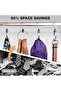 ® 360° Swivel Belt Organizer Ring, Wardrobe Hanger Organizer with Hook, Multipurpose Zinc All - 6