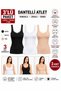 Women's Strappy Undershirt 3-Pack with Lace, Cotton, Economical and Convenient Undershirt