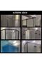 Shower Door Caddy Organizer with Hooks Rust Proof Hanging Storage Basket Bathroom Shelves Rack Drill - 7
