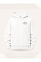 Unisex Women's and Men's Owners Club Design Text Printed Oversize 3 Thread Hooded Sweatshirt - 6