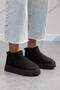 Women's Suede Fur Lined Flat Sole Mini Boots - 2