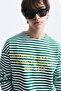 Oversize Striped Sweatshirt - 6