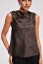 Women's Patterned Sleeveless Top - 4