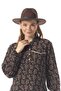 Long Sleeve Nudem Buttoned Classic Collar Violet Pattern Flannel Winter Long Dress Black Syh - 3