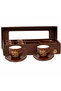Wake Up Ceramic Coffee Cup Set, 6 Pieces - بني داكن - صغير - 4