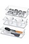 3 Pack Baking Supplies Storage Containers,Cookie Cutter Storage with Handles,Stackable Bakeware Orga