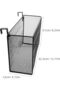 Hanging File Organizer Rack for Office Desk, Detachable Hook Basket for Cubicle Panel, Work Space Storage Rack Mounts U - 2