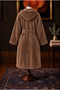 Unisex Rashell Bathrobe with Hood and Belted Pockets – Soft Textured High Water Absorbent Unisex Bath and Shower Robe - 2