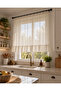 Linen Sheer Tulle Curtain Compatible with Curtain Rod and Rustic - Modern and Natural Style - 4