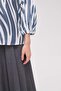 Women's Patterned Three-Quarter-Sleeve Blouse - 5