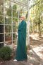 Shoulder Pearl Bat Tricot Dress - 2