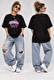 1990S Good Vibes Printed Oversize T-Shirt Unisex Retro Y2K Streetwear Loose Fit Tee