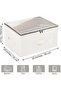 Durable See-through Storage Box Bins with Dual Handles and zipper Lid Foldable Organizer for Clothes - 2