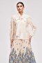 Women's Patterned Long-Sleeve Blouse