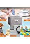 Foldable Storage Box with Lids,Uoexziyi Linen Fabric Storage Boxes with Handle,46 * 36 * 28 Home Org - 7