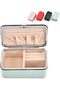 Jewelry Organizer Box with Zipper Multi-Function Jewelry Organizer Display Case Portable Grids Stora - 6
