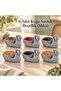 6 Pieces of Mica Sauce Bowl, Jam Bowl, Small Presentation Bowl with Swan Figure (Hard Plastic) - 5
