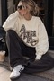 Amore text detailed crew neck sweatshirt - 4