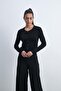 Women's Plain Long-Sleeve Button-Front Cardigan - 4