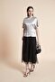 Plain Blouse with Half Sleeves - 3