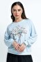 Printed Sweatshirt with Long Sleeves