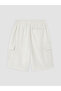Xside Beige Regular Fit Men's Cargo Shorts - 6