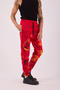 Men's Red Graffiti Patterned Jogger - 4