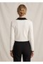 Stylish Women's Knitwear Cardigan with Baby Collar Detail - 3