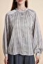 Striped Shirt with Button Front - 4
