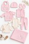 Baby Girl Squirrel Embossed Newborn Hospital Discharge 10-Piece Bodysuit Set Boxed Yhç0108 - 6