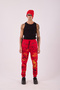 Men's Red Graffiti Patterned Jogger