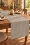 Grey Runner Bohemian Tablecloth 100% Linen Decorative Wedding Party Promise Engagement Decoration Hotel - 2