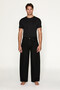 Neshie Men's Balloon Fit Jean Black Trousers