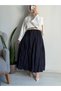 Women's Skirt Long Lined Crinkled Skirt - 3