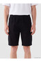 Xside Black Regular Fit Gabardine Men's Cargo Shorts - 3