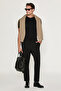 Vicks Men's Black Trousers with Elastic Waist and Laces, Woven Comfortable Cut - 3
