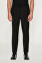 Vicks Men's Black Trousers with Elastic Waist and Laces, Woven Comfortable Cut
