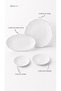 20 Piece Lotus Silver Porcelain Invitation/Entertainment Presentation Set