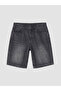Lcw Jeans Anthracite Loose Fit Men's Jean Shorts - 5