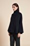 Plain Relaxed Jacket with Long Sleeves - 2