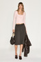 Nerano Women's Lace Front Buttoned Long Sleeve Pink Blouse - 4