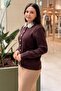 Knitwear Cardigan with Pearl Embellished Collar and Pearl Buttons - 2