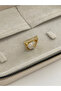 Special Series Zircon Stone Geometric Design Adjustable Gold Ring - 6